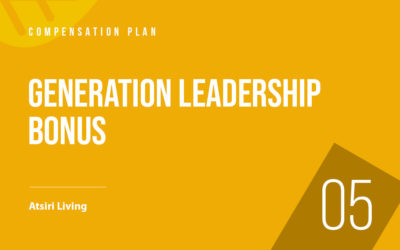 Compensation Plan part 5 : Generation Leadership Bonus